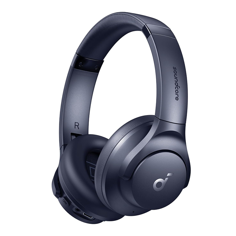 soundcore by Anker Q20i Hybrid Active Noise Cancelling Headphones, Wireless Over-Ear Bluetooth, 40H Long ANC Playtime, Hi-Res Audio, Big Bass, Customize via an App, Transparency Mode, Ideal for Travel